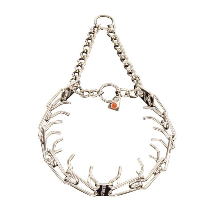 HS Sprenger Collar de Adiestramiento de Acero Inoxidable para perros, un accesorio de alta calidad diseñado para proporcionar un control efectivo y seguro durante las sesiones de entrenamiento.