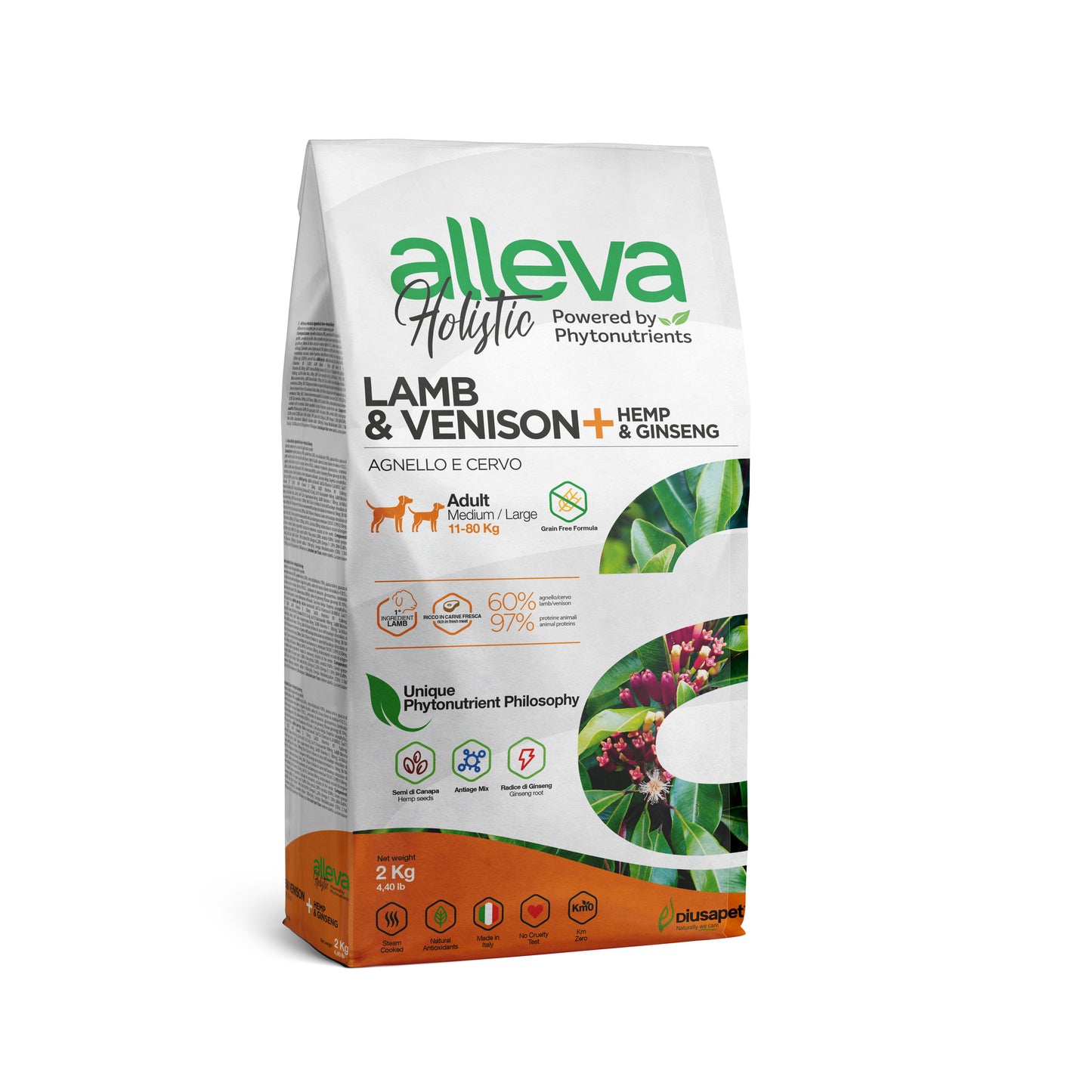 Alleva Holistic Adulto/Cordero y Venado/Mini 2 kg