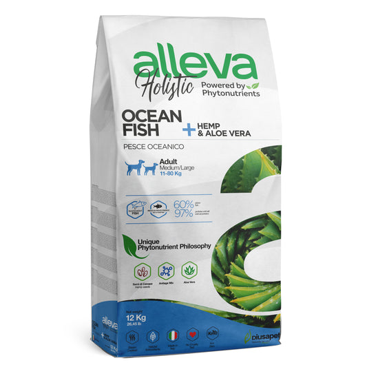 Alleva Holistic Adulto/Pescado Oceánico/Med-Maxi 12 kg