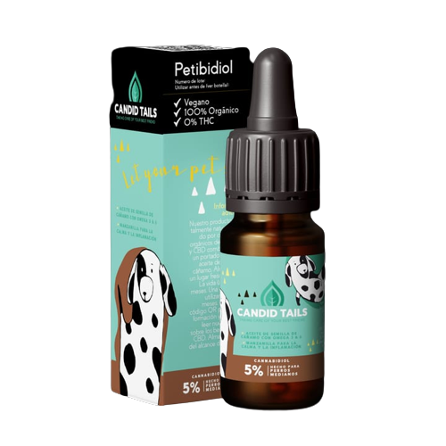 Aceite de cañamo de amplio espectro al 5% para perros medianos