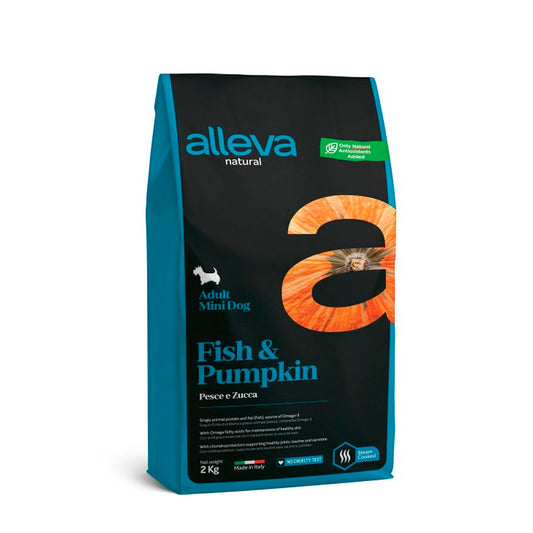 Alleva Natural Adulto/Pescado y Calabaza/Mini 2 kg
