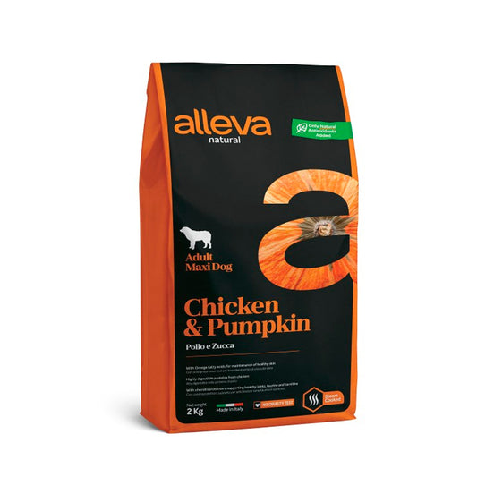 Alleva Natural Adulto/Pollo y Calabaza/Maxi 12 kg