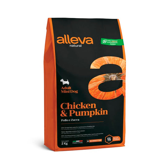 Alleva Natural Adulto/Pollo y Calabaza/Mini 2 kg