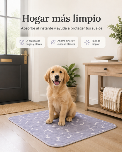 Alfombra absorbente lavable para perros